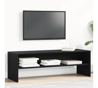 vidaXL TV Cabinet Black Oak 120x40x40 cm Engineered Wood, Black