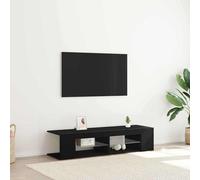 vidaXL TV Cabinet Black Oak 135 x 39 x 30 cm Engineered Wood