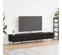 vidaXL TV Cabinet Black oak 150 x 36 x 30 cm Engineered wood