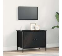vidaXL TV Cabinet Black Oak 60 x 35 x 45 cm Engineered Wood