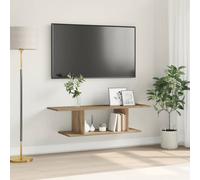 vidaXL TV Cabinet Set Brown 103 x 30 x 26.5 cm Engineered Wood, Rustic Wall-Mounted Cabinet, Rectangular Design, Storage Unit for Living Room, Functional Media Center, Entertainment Furniture