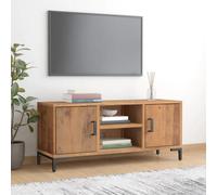 Vidaxl Tv Cabinet Brown 110X35X48 Cm Solid Pinewood