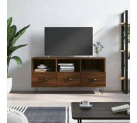 vidaXL TV Cabinet Brown Oak 102x36x50 cm Engineered Wood