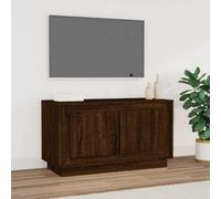 vidaXL Tv Cabinet Brown Oak 80x35x45 cm Engineered Wood, Brown