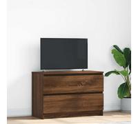 vidaXL TV Cabinet Brown Oak 80x35x54 cm Engineered Wood
