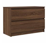 vidaXL TV Cabinet Brown Oak 80x35x54 cm Engineered Wood, Brown