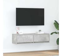 vidaXL TV Cabinet Concrete grey 100 x 31 x 25.5 cm Engineered wood