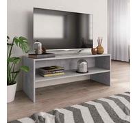 vidaXL TV Cabinet Concrete Grey 100x40x40 cm Engineered Wood