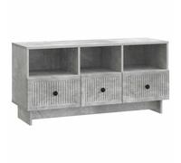 vidaXL TV Cabinet Concrete Grey 102 x 34.5 x 50 cm Engineered Wood