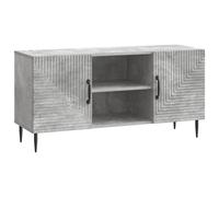 vidaXL TV Cabinet Concrete Grey 102 x 34.5 x 50 cm Engineered Wood