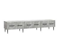 vidaXL TV Cabinet Concrete Grey 147 x 34.5 x 30 cm Engineered Wood, Grey