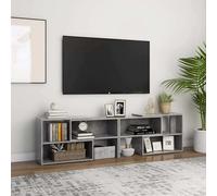 vidaXL TV Cabinet Concrete Grey 149x30x52 cm Engineered Wood UK HOT