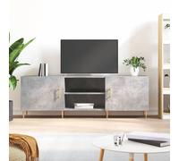 vidaXL TV Cabinet Concrete Grey 150x30x50 cm Engineered Wood