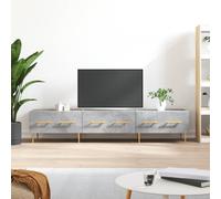 vidaXL TV Cabinet Concrete Grey 150x36x30 cm Engineered Wood
