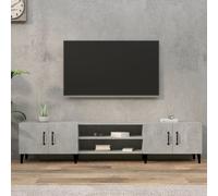 vidaXL TV Cabinet Concrete Grey 180x31.5x40 cm Engineered Wood