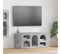 vidaXL TV Cabinet ELST 80 x 35 x 40 cm Concrete Grey Engineered Wood, Grey