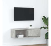 vidaXL TV Cabinet Concrete Grey 80x31x25.5 cm Engineered Wood