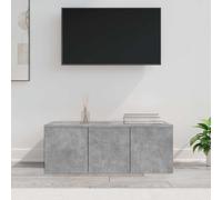 vidaXL TV Cabinet Concrete Grey 80x34x30 cm Engineered Wood UK HOT