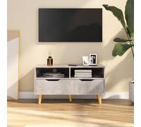 vidaXL TV Cabinet Concrete Grey Engineered Wood TV Stand Unit Stereo Cabinet