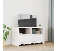 vidaXL TV Cabinet Drammen White 99 x 43 x 55 cm Solid Pine wood