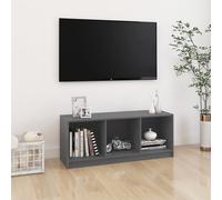 vidaXL TV Cabinet Grey 104x33x41 cm Solid Pinewood