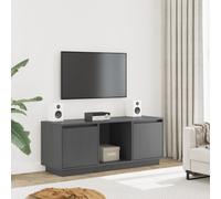 vidaXL TV Cabinet Grey 110.5x35x44 cm Solid Wood Pine, Grey