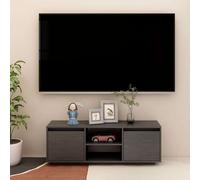 vidaXL TV Cabinet Grey 110x30x40 cm Solid Pinewood UK