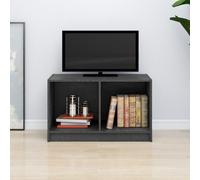 vidaXL TV Cabinet Grey 70x33x42 cm Solid Pinewood