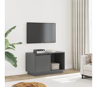 vidaXL TV Cabinet Grey 74x35x44 cm Solid Wood Pine UK HOT