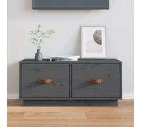 (Grey) vidaXL Solid Wood Pine TV Cabinet HiFi Media Unit TV Console Multi Colours