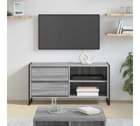 vidaXL TV Cabinet 100 x 36 x 49.5 cm Grey Sonoma Engineered Wood, Grey
