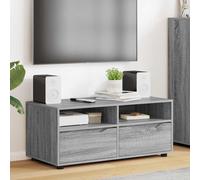 vidaXL TV Cabinet Grey Sonoma 100 x 48 x 43 cm Engineered Wood