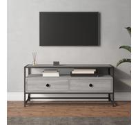 vidaXL TV Cabinet Grey Sonoma 100x35x45 cm Engineered Wood