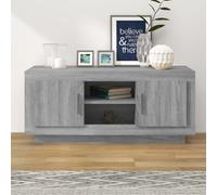 vidaXL TV Cabinet Grey Sonoma 102x35x45 cm Engineered Wood