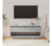 vidaXL TV Cabinet Grey Sonoma 102x41x44 cm Engineered Wood UK