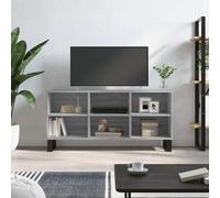 vidaXL TV Cabinet Grey Sonoma 103.5x30x50 cm Engineered Wood UK