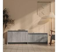 (grey sonoma) vidaXL TV Cabinet Chipboard Home Lowboard Hifi Cabinet TV Stand Multi Colours