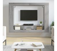 vidaXL Tv Cabinet Grey Sonoma 152x22x113 cm Engineered Wood, Grey