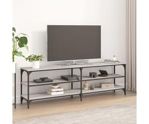 vidaXL TV Cabinet Grey Sonoma 160x30x50 cm Engineered Wood