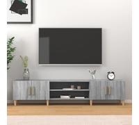 vidaXL TV Cabinet Grey Sonoma 180x31.5x40 cm Engineered Wood