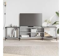 TV Cabinet Grey Sonoma 203x37x50 cm Engineered Wood