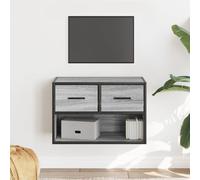 vidaXL TV Cabinet Grey Sonoma 60x31x39.5 cm Engineered Wood and Metal, Grey