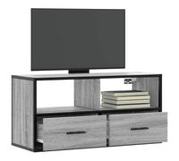 vidaXL TV Cabinet Grey Sonoma 80x31x39.5 cm Engineered Wood and Metal, Grey
