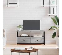 (grey sonoma, 90 x 33 x 45 cm) vidaXL TV Cabinet TV Unit TV Console Hifi Cabinet Engineered Wood and Iron