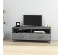 vidaXL TV Cabinet HAMAR Dark Grey 106x40x40 cm Solid Wood Pine