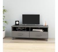 vidaXL TV Cabinet HAMAR Light Grey 106x40x40 cm Solid Wood Pine