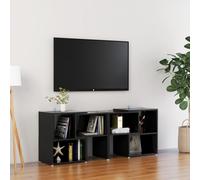 vidaXL TV Cabinet High Gloss Black Engineered Wood Stereo Cabinet TV Stand