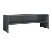 Vidaxl Tv Cabinet High Gloss Grey 120X40X40 Cm Engineered Wood
