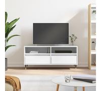 vidaXL TV Cabinet TV Unit Sideboard TV Stand High Gloss White Engineered Wood