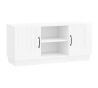 vidaXL TV Cabinet High Gloss White 102 x 34.5 x 47 cm Engineered Wood